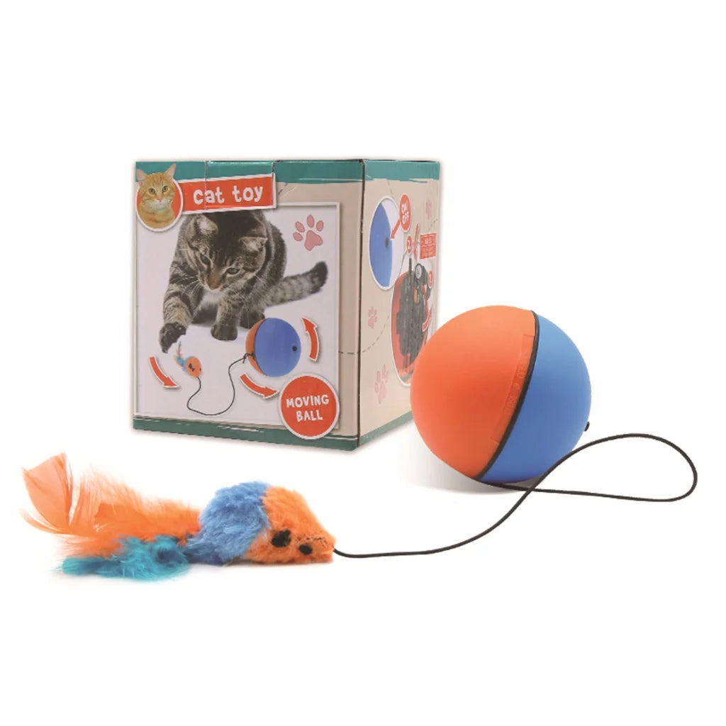 Interactive Cat Ball Toy Robotic Kitten Toy Kitten Ball Cat Moving Toy Automatic Moving Ball Cat Toy Cat Scratcher Toy